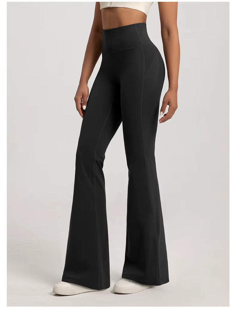 Soul Sanctuary Bell Bottom Yoga Pants – High-Waisted, Hip-Lifting Fitness Wear