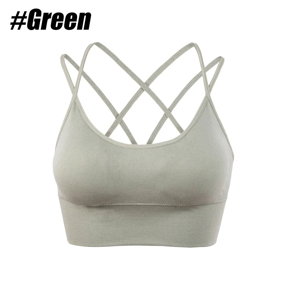 Soul Sanctuary Sports Bra – Women's Push-Up Cotton Gym & Yoga Top