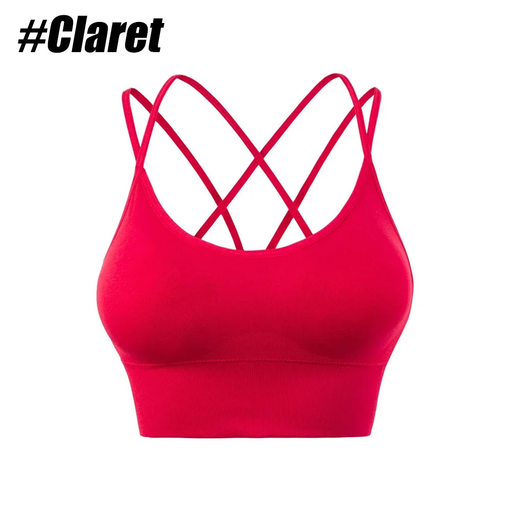 Soul Sanctuary Sports Bra – Women's Push-Up Cotton Gym & Yoga Top