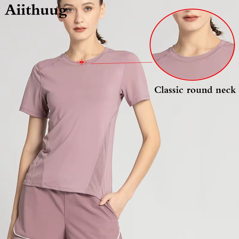 Soul Sculpt Sets – Mesh Activewear Shirt for Tennis, Pilates & Gym