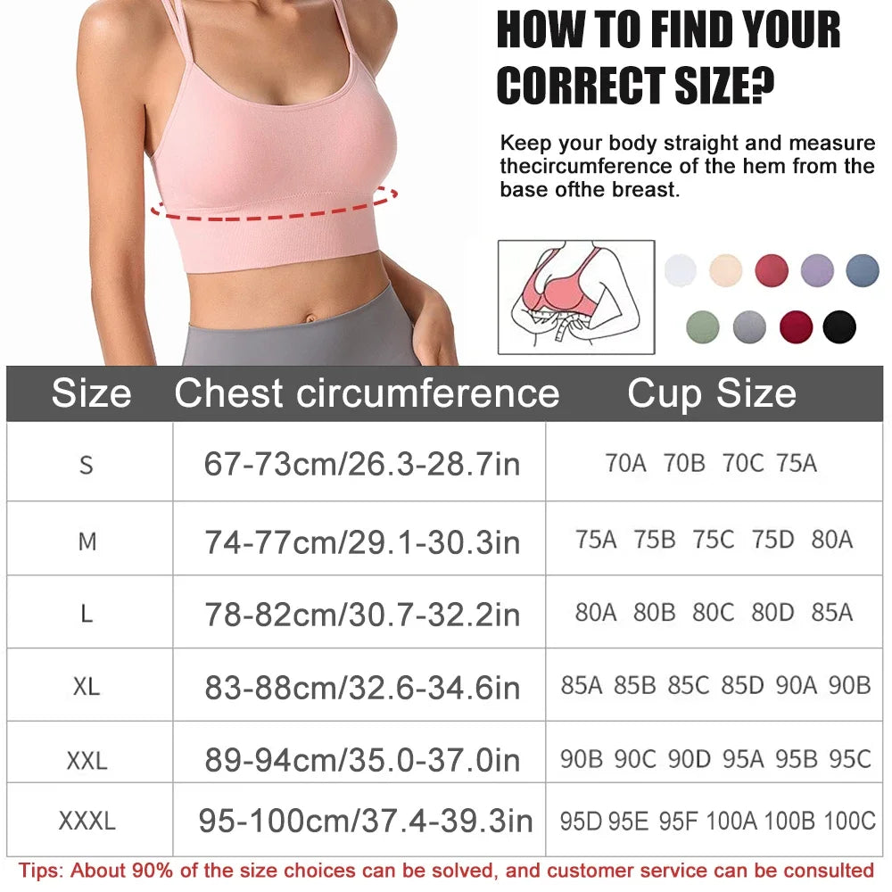 Soul Sanctuary Sports Bra – Women's Push-Up Cotton Gym & Yoga Top