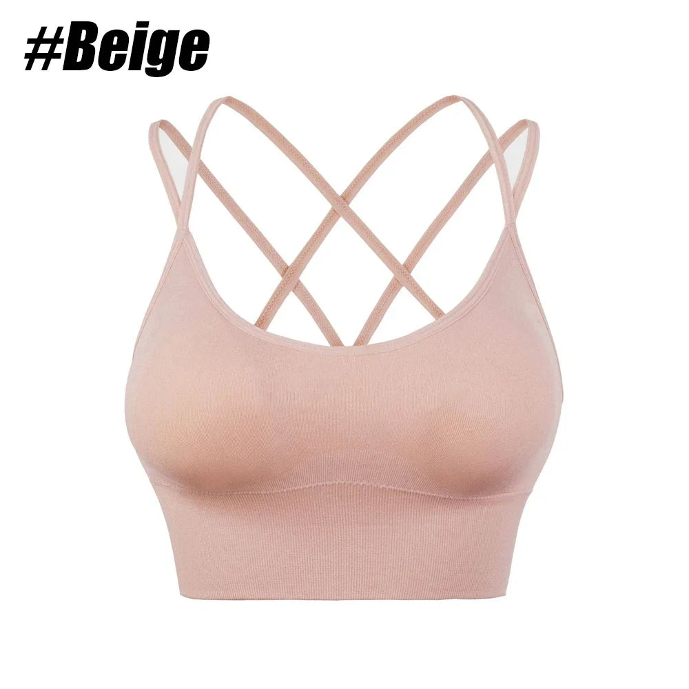 Soul Sanctuary Sports Bra – Women's Push-Up Cotton Gym & Yoga Top