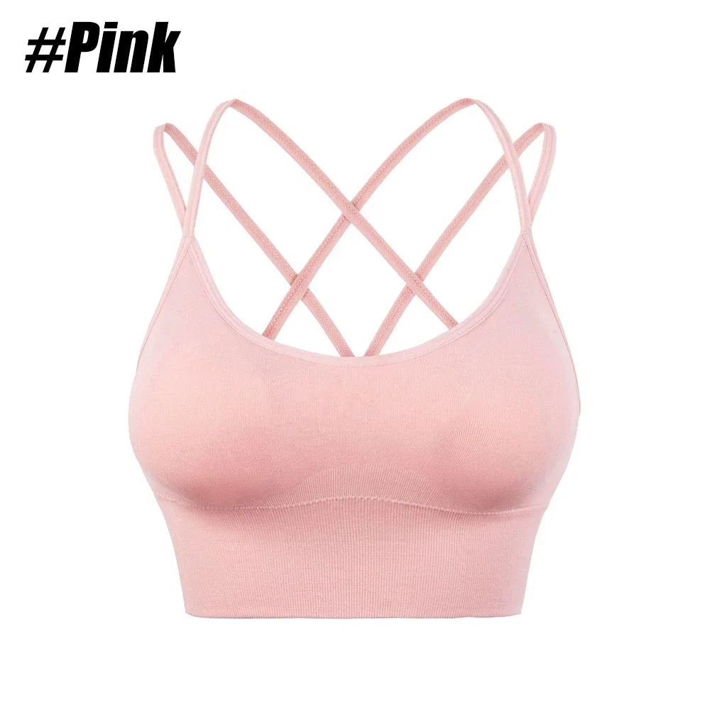 Soul Sanctuary Sports Bra – Women's Push-Up Cotton Gym & Yoga Top