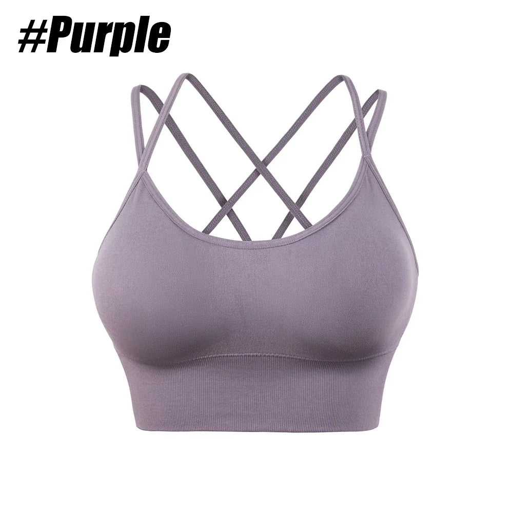 Soul Sanctuary Sports Bra – Women's Push-Up Cotton Gym & Yoga Top